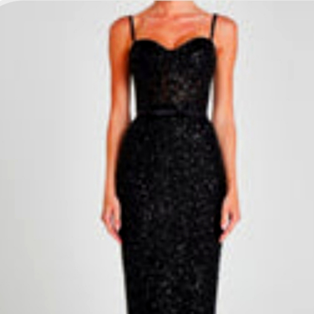 Elegant Black Sequin Dress - worn for 5hrs(Price Firm/No Trades)